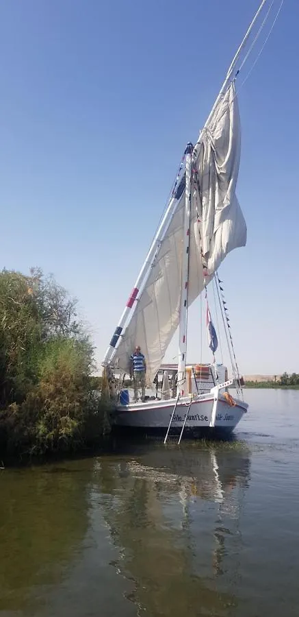 Botel Nile Sunrise Felucca Boat Private Rental Luxor